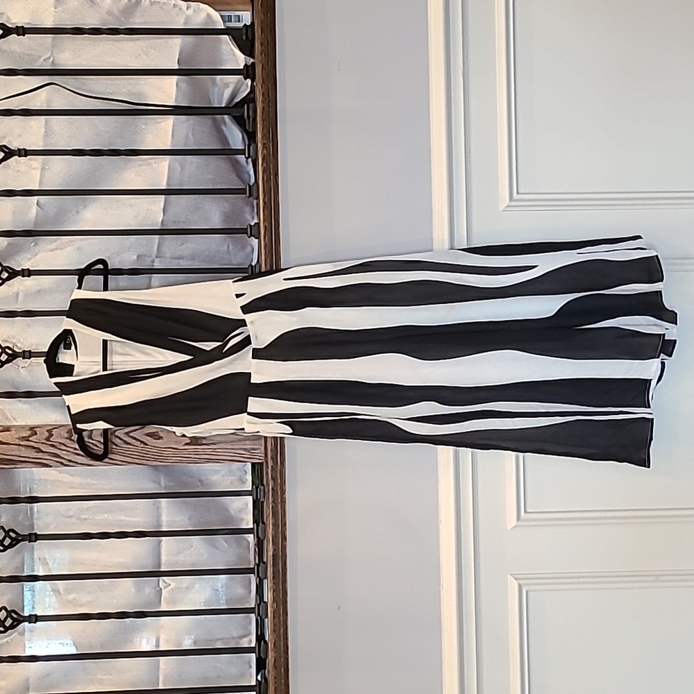 Black and white zebra print jumper by Akira